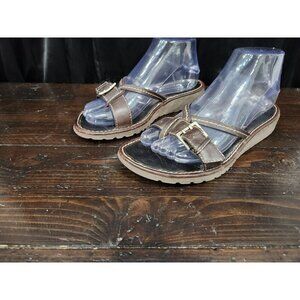 Donald J. Pliner Brown Leather Toe Ring Sandals/Sz. 7.5*